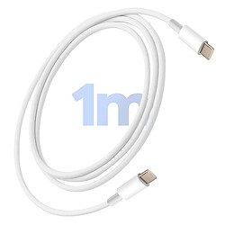 Mayaxess Câble Samsung Galaxy S24 e S24 FE USB-C vers USB-C 20W 1 mètre Blanc