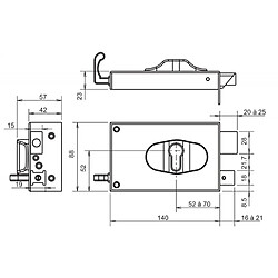 Metalux SERRRURE ND 10 9872