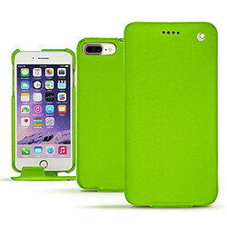 Housse cuir Apple iPhone 7 Plus - Rabat vertical - Vert fluo ( Pantone #00ab5f ) - NOREVE