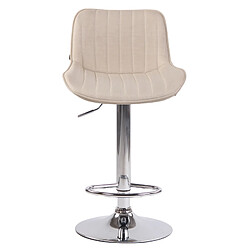 Non Tabouret de bar Lentini tissu chromé