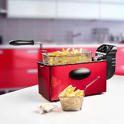 Friteuse 3.5l 2000w rouge - AF357R - BESTRON pas cher