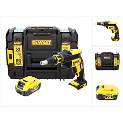 DeWalt DCF 620 18 V Brushless Visseuse plaque de plâtre sans fil en Coffret TSTAK II + 1x Batterie DCB 182 5,0 Ah - sans Chargeur