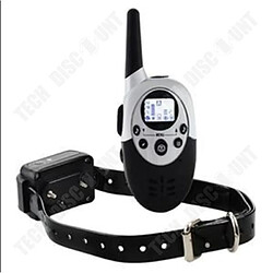 Tech Discount TD® collier de dressage de chien porté de 1000 mètres électrique rechargeable étanche télécommandé sans fil avec LCD écran