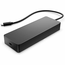 Concentrateur multiport USB C universel pour PC HP Noir pas cher