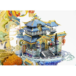 Universal Puzzle 3D Moon Palace DIY assemblage à la main modèle jouet éducatif cadeau (bleu)