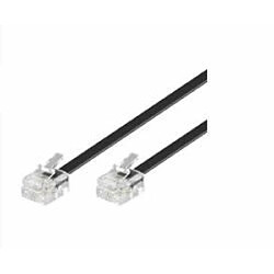 Disney ModularCable RJ11 6P/4C 2m Black 1-4, 2-3, 3-2, 4-1