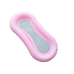 Wewoo Lit flottant gonflable gonflable de PVC lit flottant gonflable de chaise longue de hamac d'eau de maille (rose)