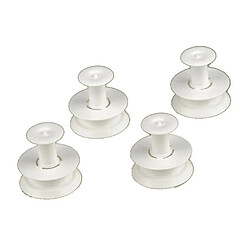 Whirlpool ROULETTE PANIER SUPERIEUR KIT X4 DIA 24