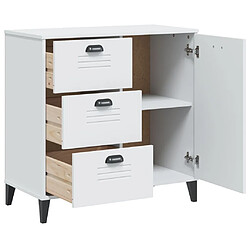 Acheter vidaXL Buffet VIKEN blanc 80x40x80 cm bois d'ingénierie