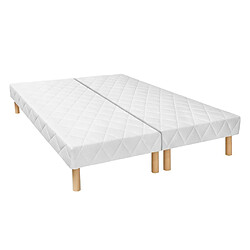 Vente-Unique Pack sommiers déco tapissiers 2 x 90 x 200 cm 14 lattes multiplis - PANACEA de YSMÉE