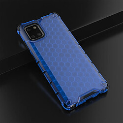 Wewoo Coque Pour Galaxy Note 10 Lite Shockproof Honeycomb PC + TPU Housse de protection Bleu