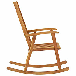 Avis Maison Chic Chaise/Fateuill à bascule, Rocking chair bois d'acacia massif -GKD81362