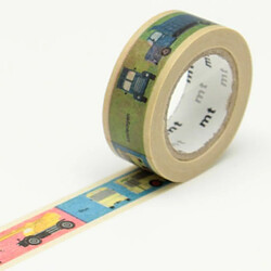 Masking tape KIDS - Vehicule multicolore - 1,5 cm x 7 m