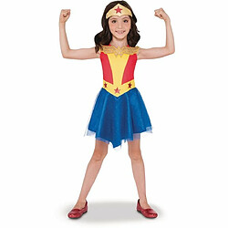 Ludendo Déguisement luxe Wonder Woman DC Super Héro Girls - Robe Tutu Wonder Woman + Tiare