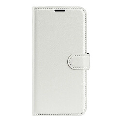 Etui en PU texture litchi, anti-rayures blanc pour votre Samsung Galaxy M22