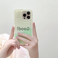 GUPBOO Étui pour iPhone11ProMax Gradient Letter Simple Phone Case Antichoc Doux