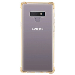 Wewoo Coque en TPU transparente anti-chute de 0.75mm pour Galaxy Note9 Jaune