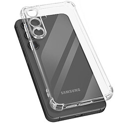 Avizar Coque pour Samsung Galaxy S25 Antichoc Flexible Coins renforcés Transparent