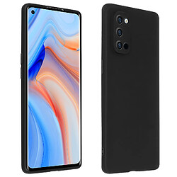 Avizar Coque Oppo Reno 4 Pro 5G Protection Silicone Gel Flexible Fine Légère Noir