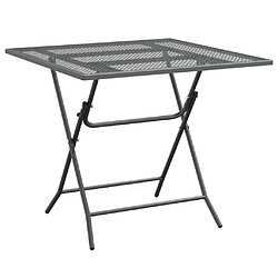 Acheter Maison Chic Mobilier à dîner 3 pcs de jardin - Ensemble table et chaises d'extérieur - Salon/Mobilier de jardin classique Maille Métal Anthracite -MN94960