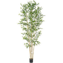 Pegane Plante artificielle haute gamme Spécial extérieur en Bambou artificiel, couleur verte - Dim : 280 x 110 cm