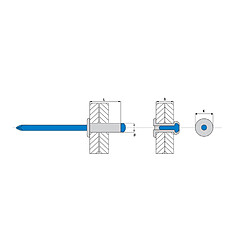 Avis Rivets Scellit standard aluminium acier tête plate ASD