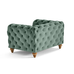 Avis Lisa Design Walter - fauteuil chesterfield en velours - pieds bois