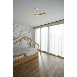 Faro Barcelona Petit ventilateur de plafond blanc, 6 vitesses