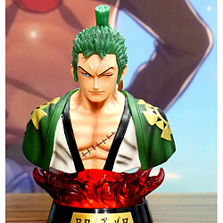 Universal 16 cm Anime One Picture Intégré Zoro Buste PVC Action Picture Jouet | Action Figures(Vert)