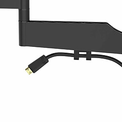 Hama Support mural TV FULLMOTION ``Ultraslim`` inclinable et pivotant pour TV écran plat entre 48 cm et 122 cm (19`` à 48``), jusqu'à 25 kg de charge supportée, VESA 200x200, Noir pas cher