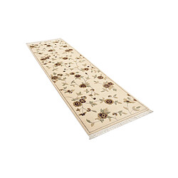 Vidal Tapis de couloir en laine 297x84 beige Darya