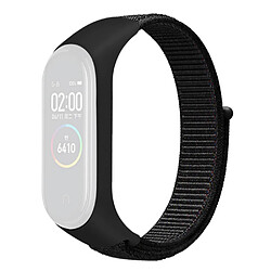 Bracelet en nylon réglable pour votre Xiaomi Mi Band 3/4/5/6/7 - noir