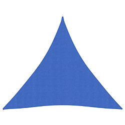 vidaXL Voile d'ombrage 160 g/m² Bleu 4x4x4 m PEHD