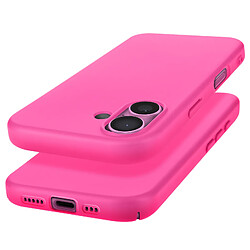 Avizar Coque pour iPhone 16 Semi-rigide Soft-touch Anti-traces Fuchsia