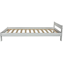 Velinda lit d'enfant 190x90 cm style scandinave gris