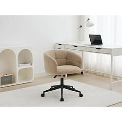 Vente-Unique Chaise de bureau - Tissu texturé - Beige - NOMITIO