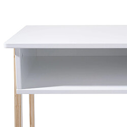 Avis Atmosphera, Createur D'Interieur Bureau en bois enfant Douceur - L. 58 x H. 52 cm - Blanc