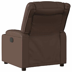 Acheter Maison Chic Fauteuil Relax pour salon, Fauteuil inclinable électrique Marron Similicuir -GKD76373