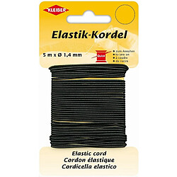 KLEIBER Cordon élastique, 1,4 mm x 5 m, noir ()