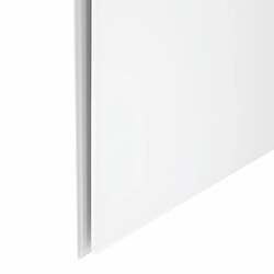 IVOL Tableau en verre Premium avec fixation aveugle - 100x150 cm - Blanc pas cher