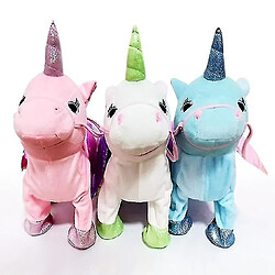 Universal 35 cm Jouet doux de marche / chant de licorne pas cher