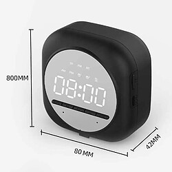 Avis Universal YYH-Digital Alarm Allow Portable Bluetooth haut-parleur LED Mirror haut-parleur MP3 lecteur (noir)