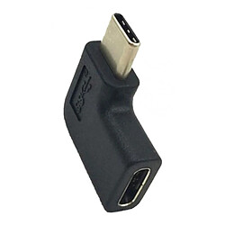 Acheter Adaptateur D'alimentation D'extension Coudé à 90 Degrés USB 3.1 Type-C Mâle à Femelle B