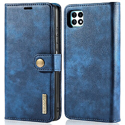 Dg.Ming Etui en PU détachable 2-en-1 bleu pour votre Samsung Galaxy A22 5G (EU Version)