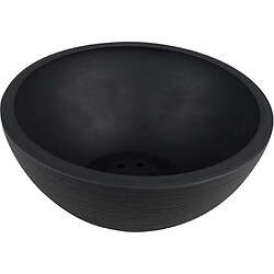 EDA Plastiques EDA Pot Vasque Graphit'UP Ø 25 cm - 3,3 L - Gris anthracite