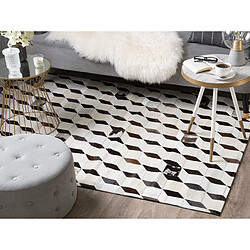 Avis Beliani Tapis en cuir blanc 140 x 200 cm ALPKOY