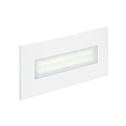 applique murale encastrée - aric baliz 3 - a led - 2.7w - 4200k - blanc - aric 50266