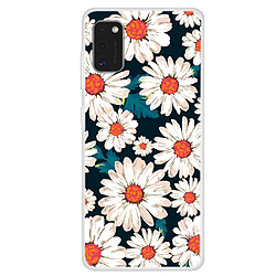 Coque en TPU impression de motifs souple fleurs blanches pour votre Samsung Galaxy A41 (Global Version)