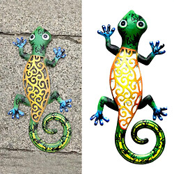 Acheter Gecko Ornements Jardin Cour de Mur En Métal Art