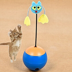 Wewoo Jouet pour Animaux bleu chat jouets de fuite de nourriture, sans piles de compagnie électrique Radium spotlight Tumbler